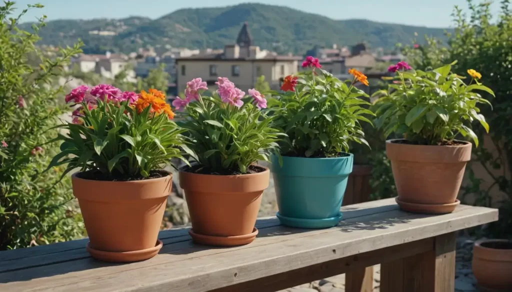 3-5 plants with bright colors