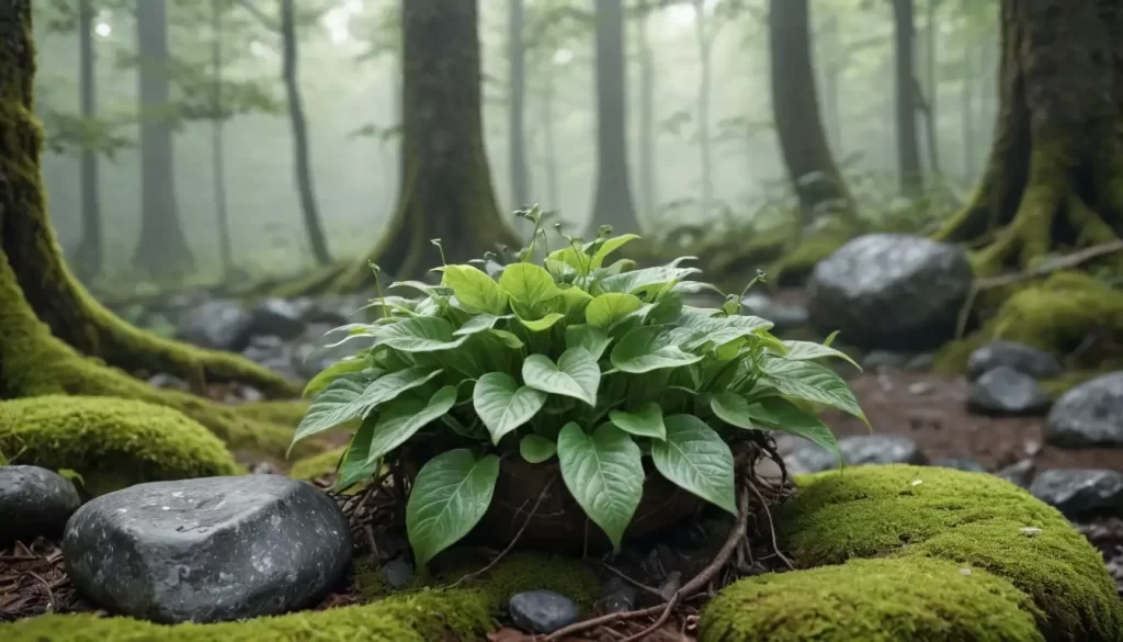 3D illustration of Genlisea leaves