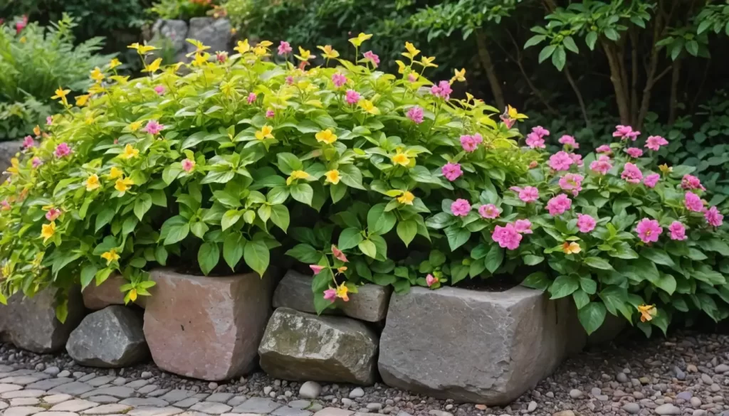 Bright green leaves with yellow edges