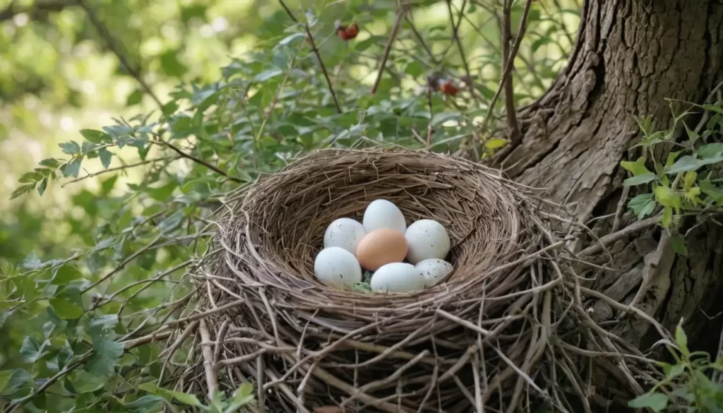 nest with eggs