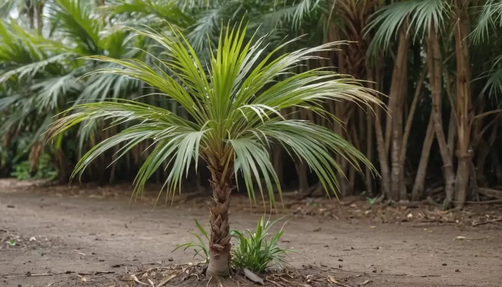 Small palm tree