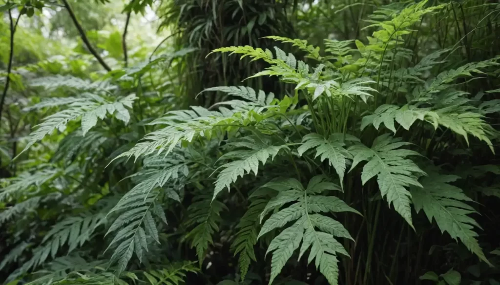 Large-leaved plants